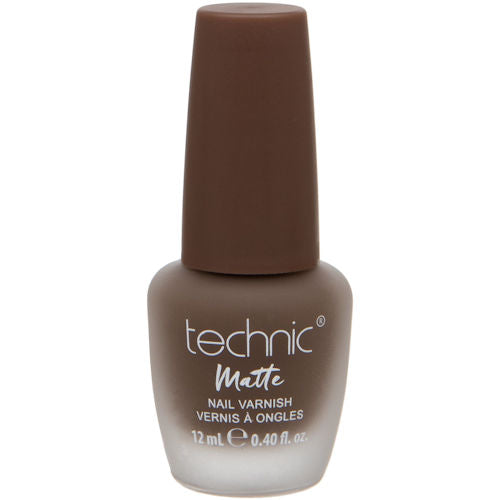 Technic Cosmetics Matte No Shine Nail Polish Natural Nude Matte Just Say Yes 12ml - Nail Colour Matte Finish Long-lasting