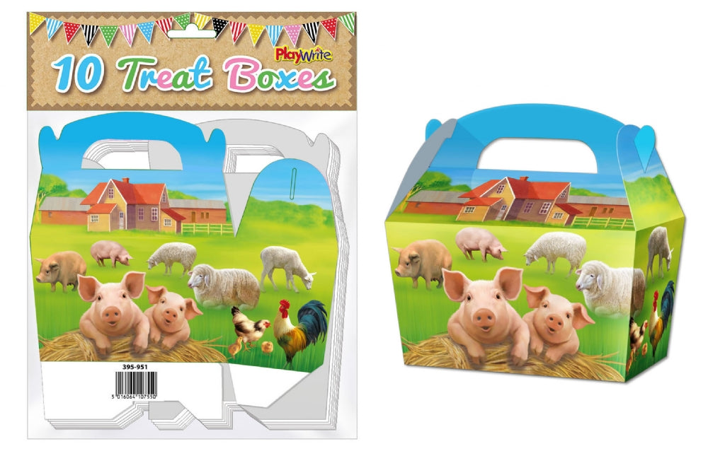 10 Farm Party Treat Boxes