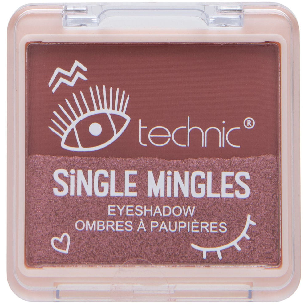 Technic Cosmetics Single Mingles Eyeshadow - Kiss Chase Pink Highly Pigmented Long-Lasting Blendable Smooth Application