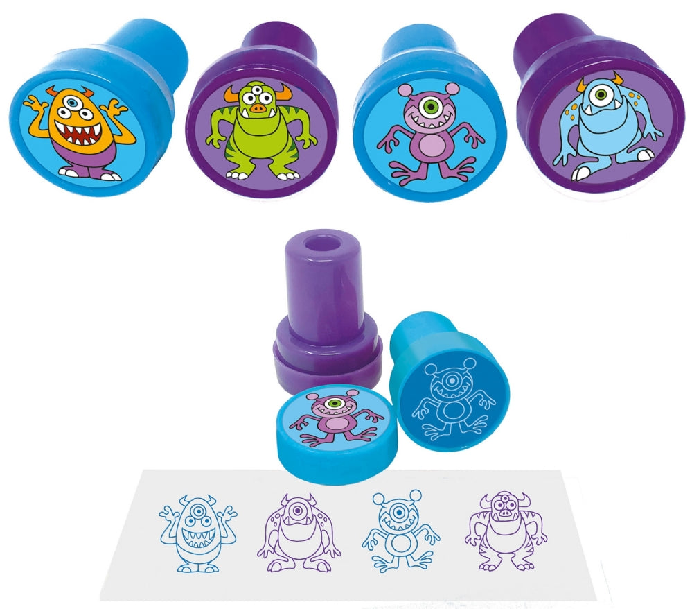 6 Monster Ink Stamps