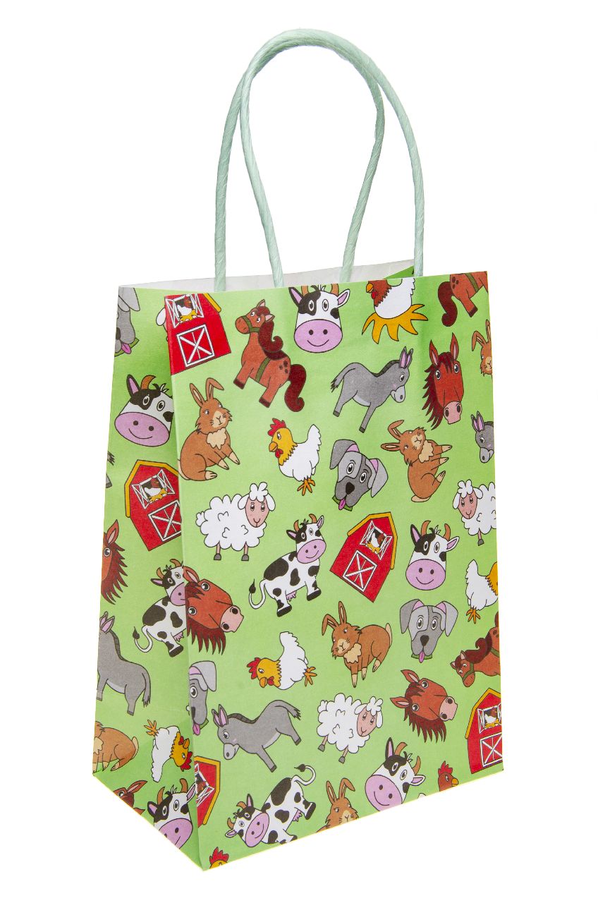 Large Farm Animal Paper Gift Bag