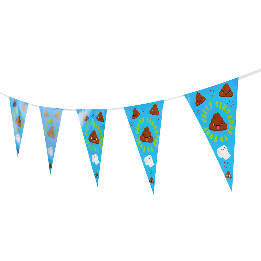 Emoji Poo Hanging 2.7m Party Bunting