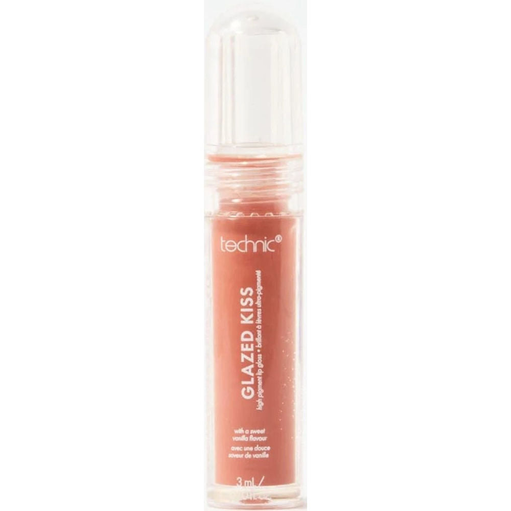 Technic Cosmetics Summer Glazed Kiss Lipgloss - Crystal Clear High Shine Hydrating Non-Sticky Long-Lasting Finish