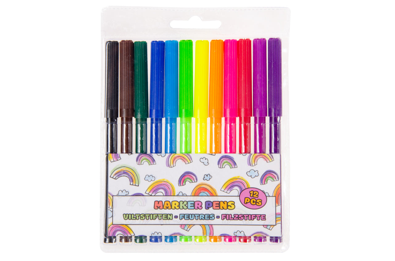 12 Fibre Felt Tip Pens