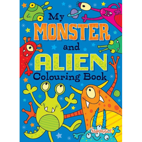 A4 Alien Monsters Dinosaurs Colouring Book - Assorted Kids Children High Quality