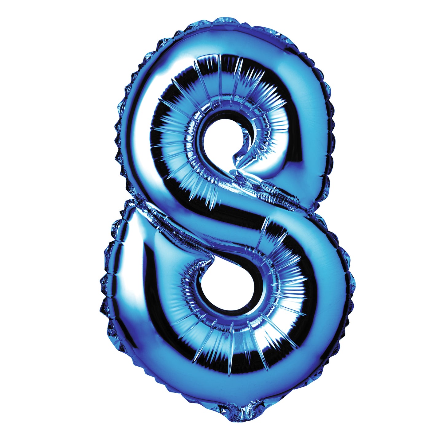 Large Blue Foil "Number 8" Balloon