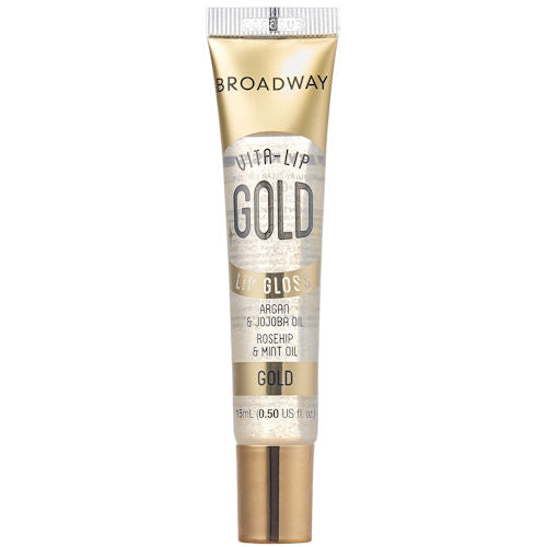 Broadway Lipgloss - Enriched Clear Rose Gold Argan Jojoba Oil Nourishing Hydration Shine