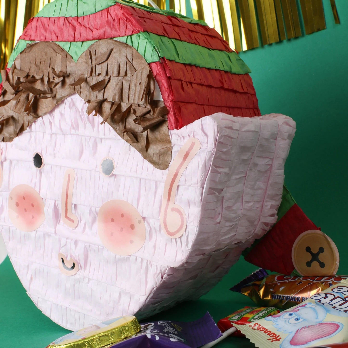 Elf Pinata & Face Stickers