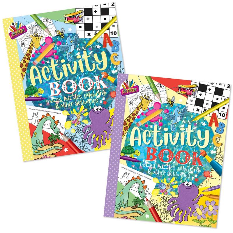 A4 Superior Activity Book - Assorted Kids Crafts Drawing Puzzles Fun Learning