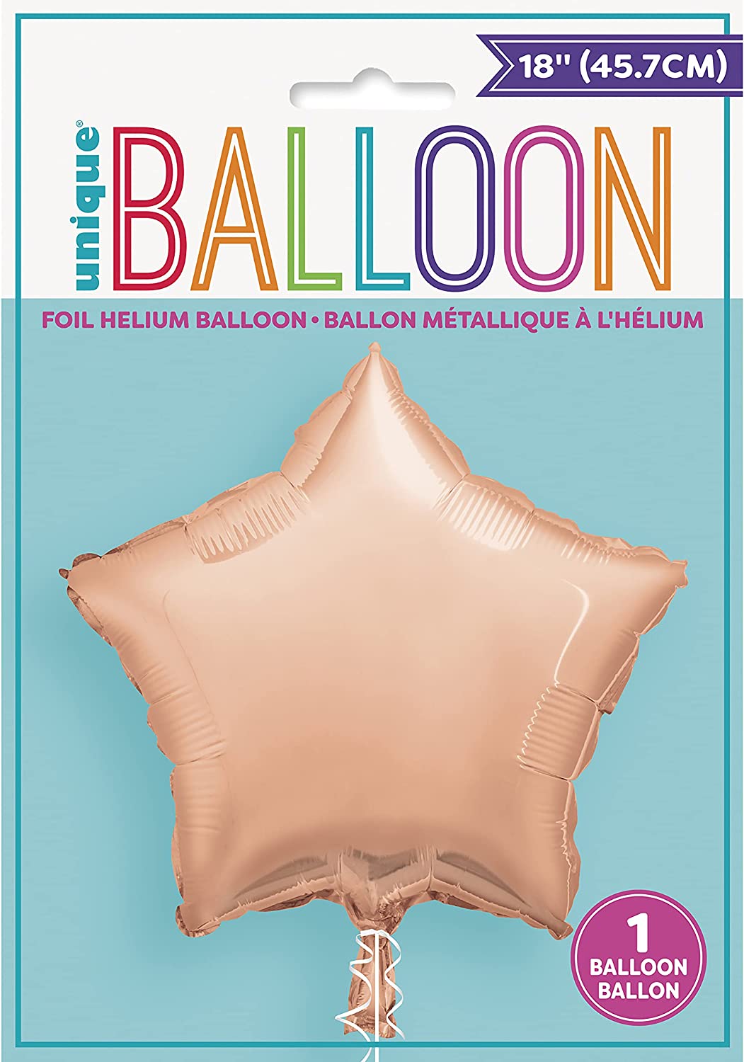 Rose Gold 18" Star Foil Balloon