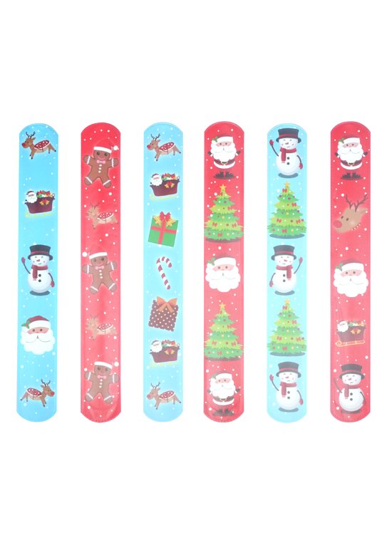 6 Christmas Snap Bracelets