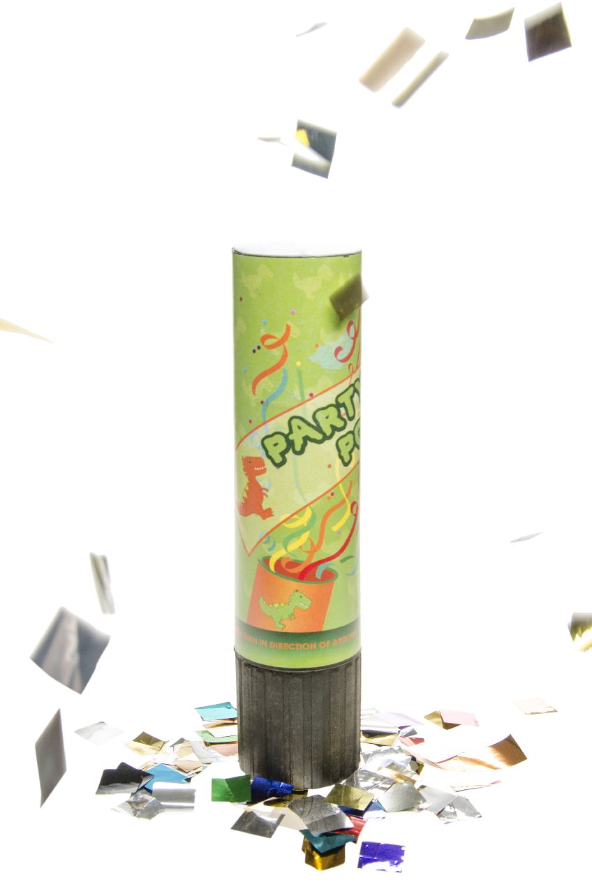 Dinosaur 20cm Confetti Cannon
