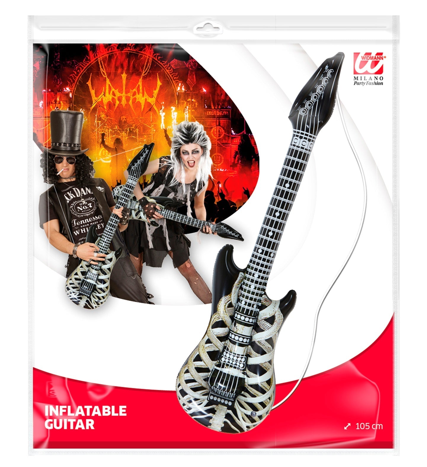 Inflatable Skeleton Guitar - 105cm