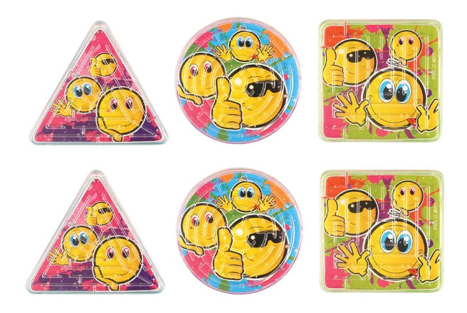 6 Smiley Maze Puzzles