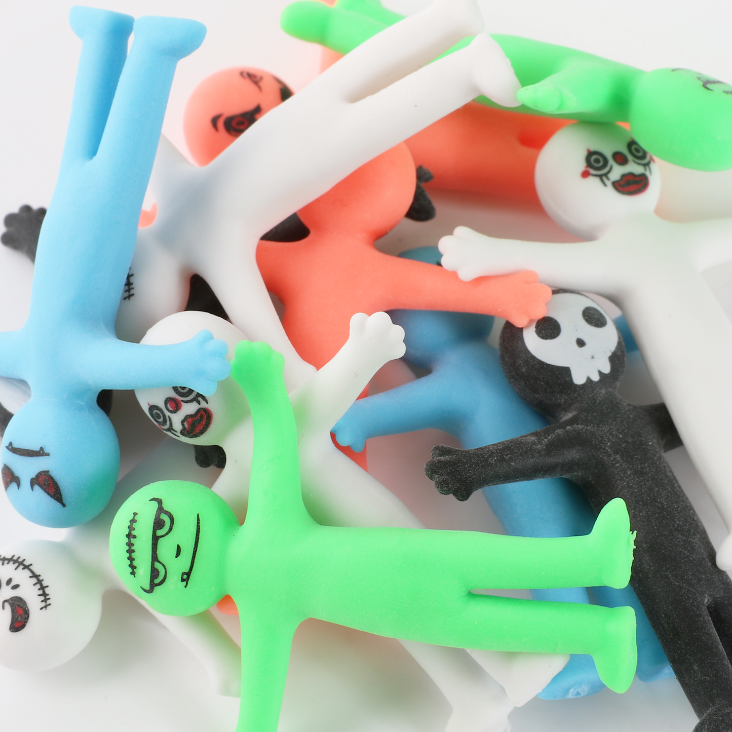 12 Halloween Stretchy Smiley Men