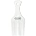 Ditzy Doll White Afro Comb - Wide-Toothed Comb for Detangling and Styling Afro Hair