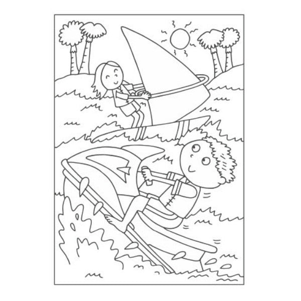 A4 Super Cool Sports Colouring Book - Sports Athletes High Quality Sports Fan
