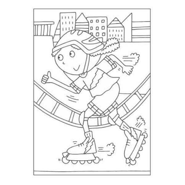 A4 Super Cool Sports Colouring Book - Sports Athletes High Quality Sports Fan
