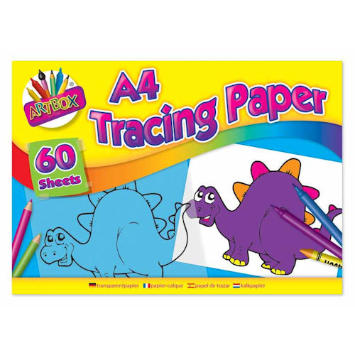 A4 Tracing Paper Pad - 60 Sheets Drawing Sketching Art Craft Supplies
