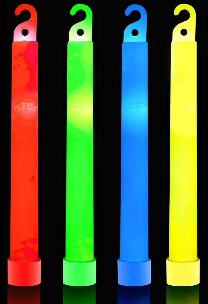 6 Assorted Glow Sticks & Lanyards