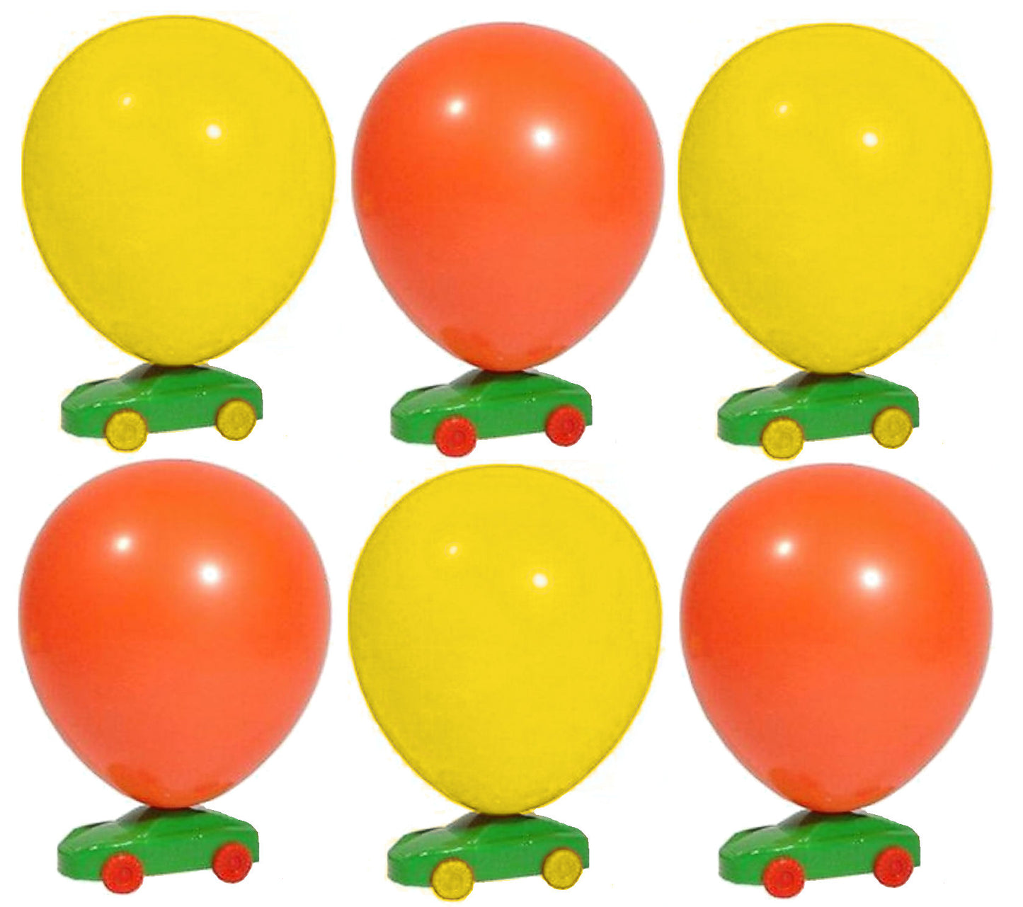 6 Balloon Racing Cars