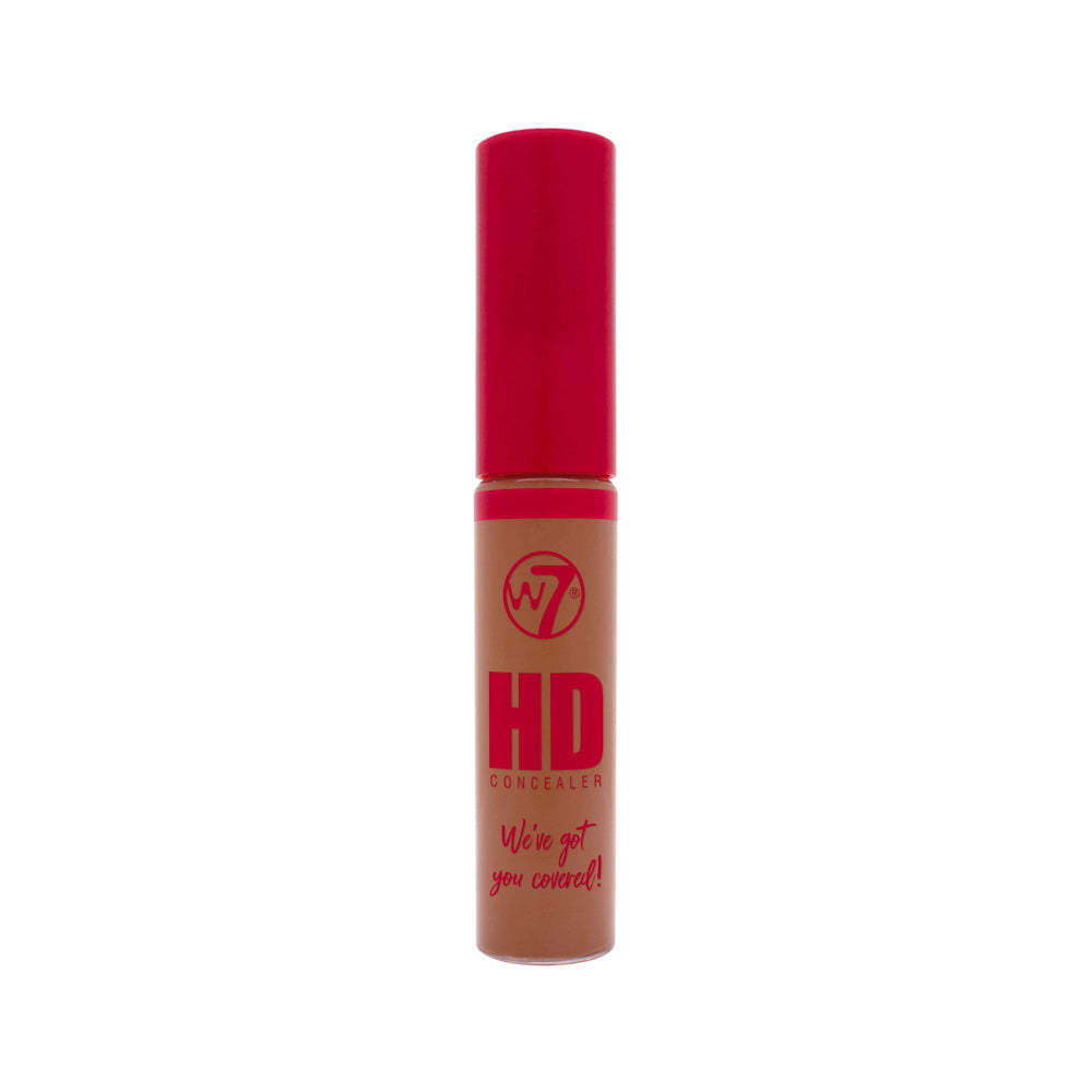 W7 Cosmetics HD Concealer Deep Dark Neutral - Creamy Corrector Full Coverage Long Lasting Smooth Application Brightening