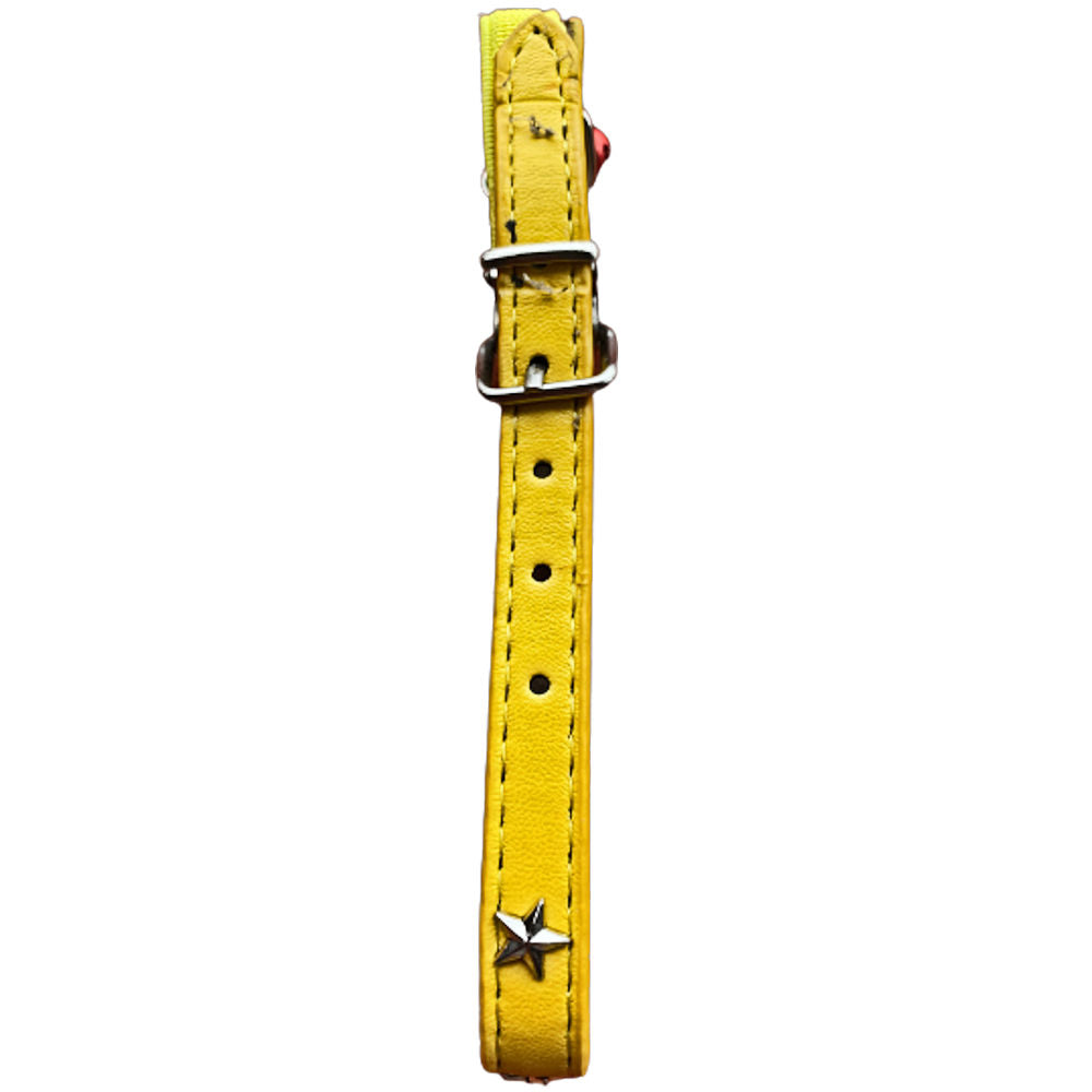 Star Cat Collar - Yellow Adjustable Comfortable Durable Pet Accessory