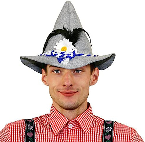 Adult Grey Bavarian Seppel Hat