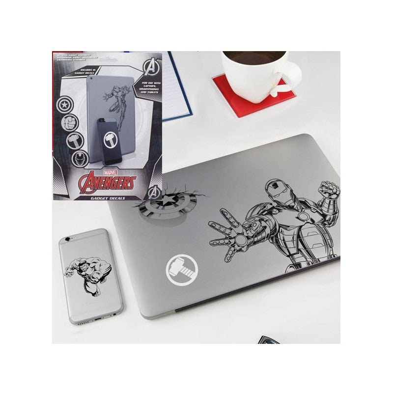 Marvel Avengers Gadget Decals – Assorted Superhero Stickers Personalise Laptops Phones Tech