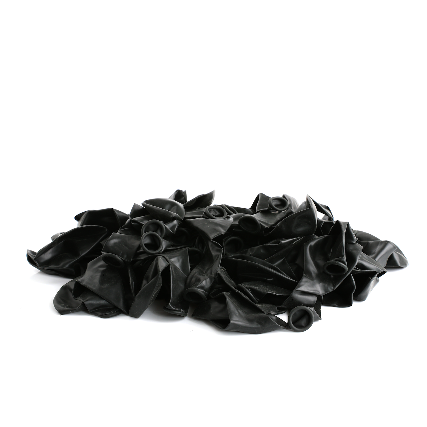 100 Pearlised Black 7" Latex Balloons