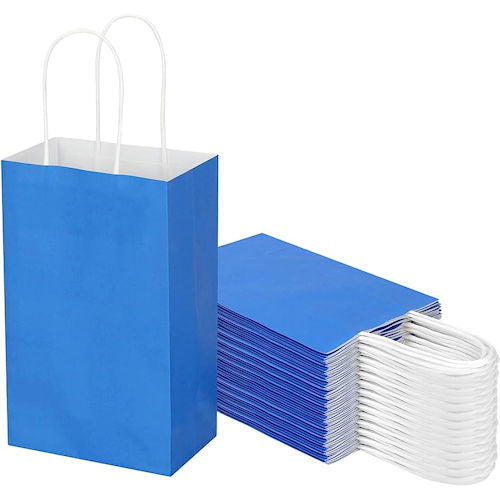 Paper Bag Royal Blue Single X12 - Gift Wrapping Party Supplies Carry Bag Boutique Bulk