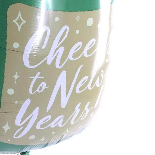 New Year Champagne Bottle 22" Foil Balloon