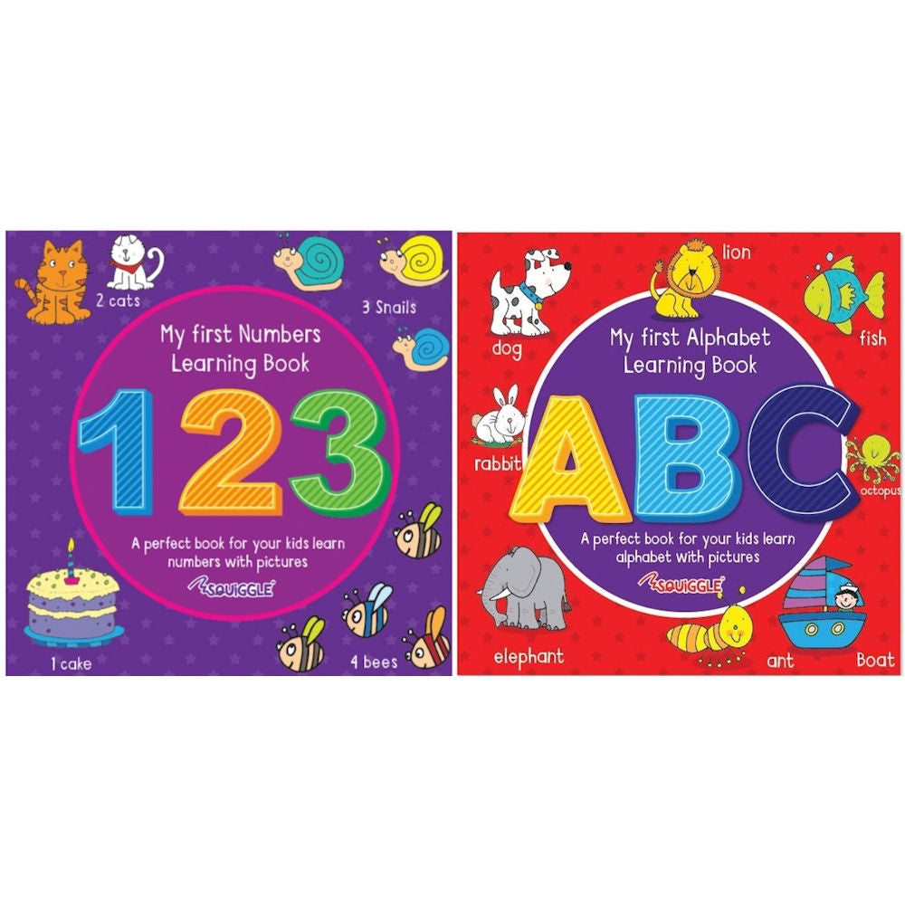 My First ABC 123 Learning Book - Assorted Educational Content Fun Learning Activities Vibrant