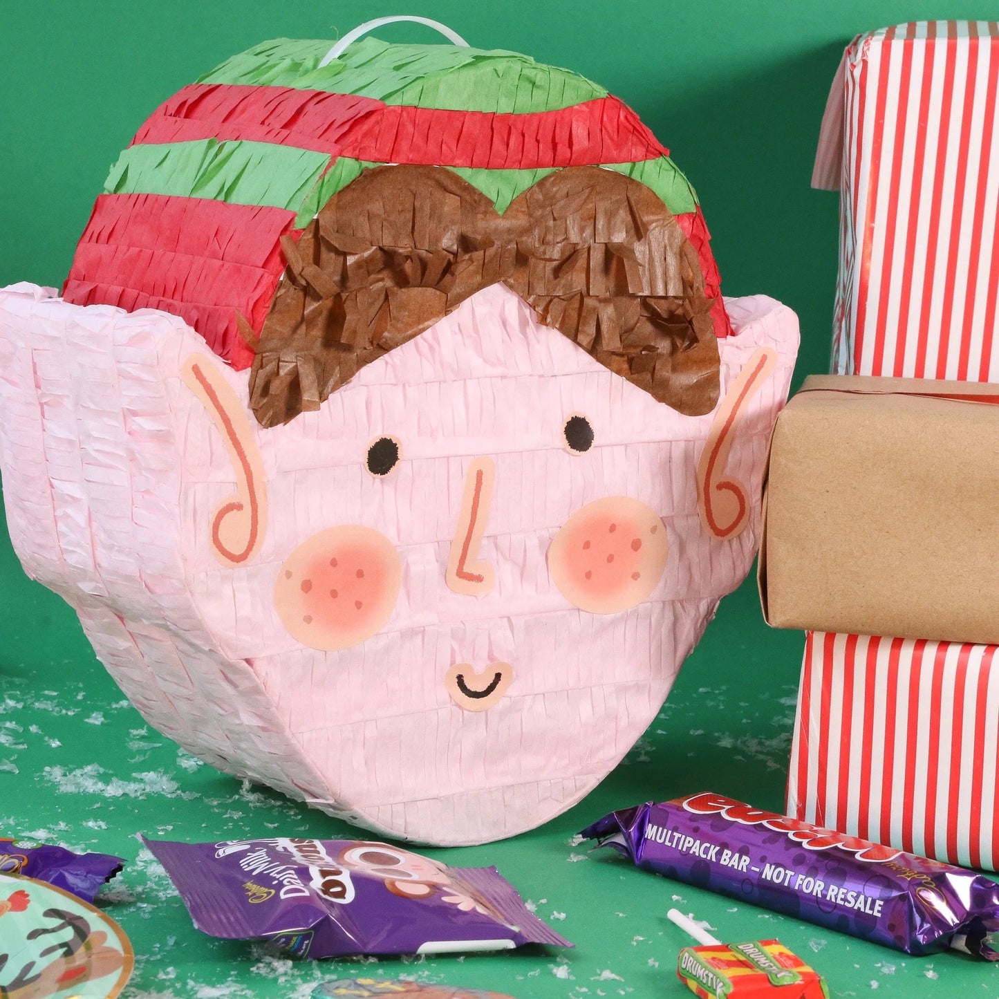 Elf Pinata & Face Stickers