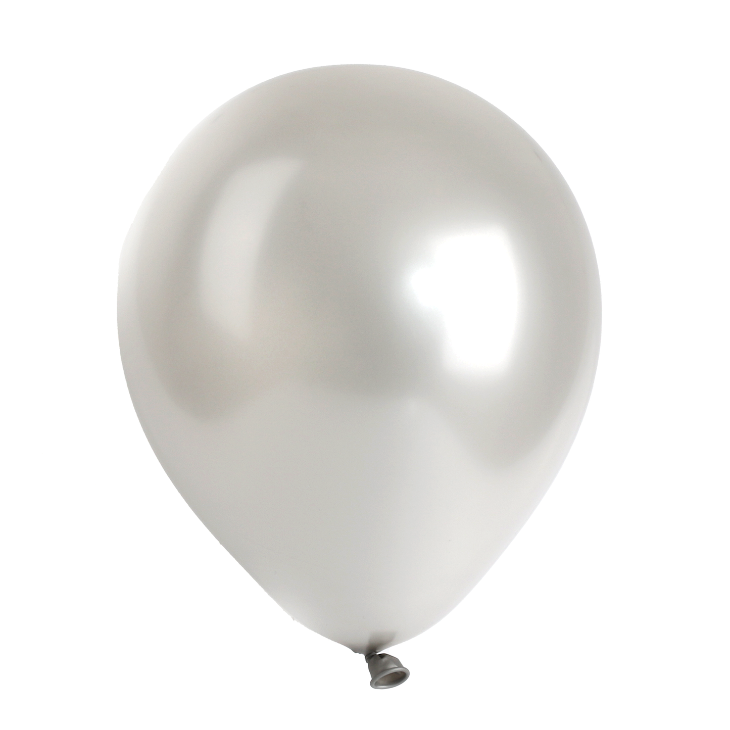 50 Pearlised Silver 12" Latex Balloons
