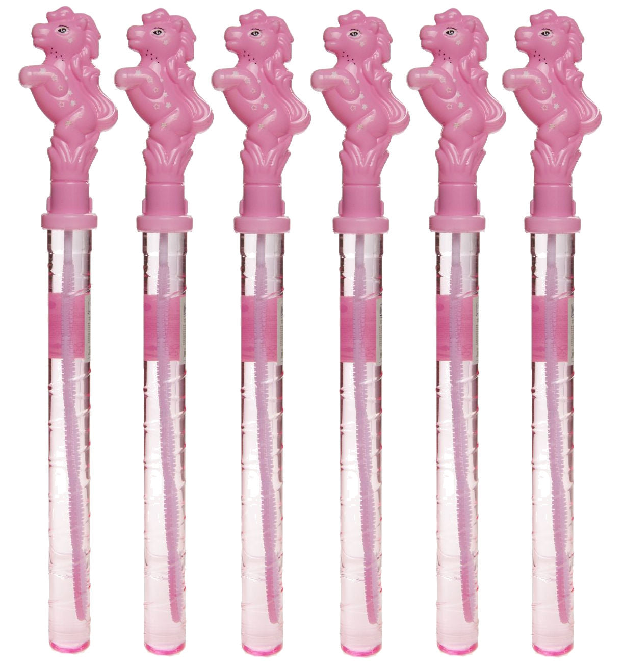 6 Large Horse Bubble Wand Swords