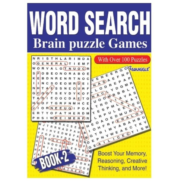 Word Search Book - Assorted Fun Brain Teasers Puzzle Activity Educational Entertainment
