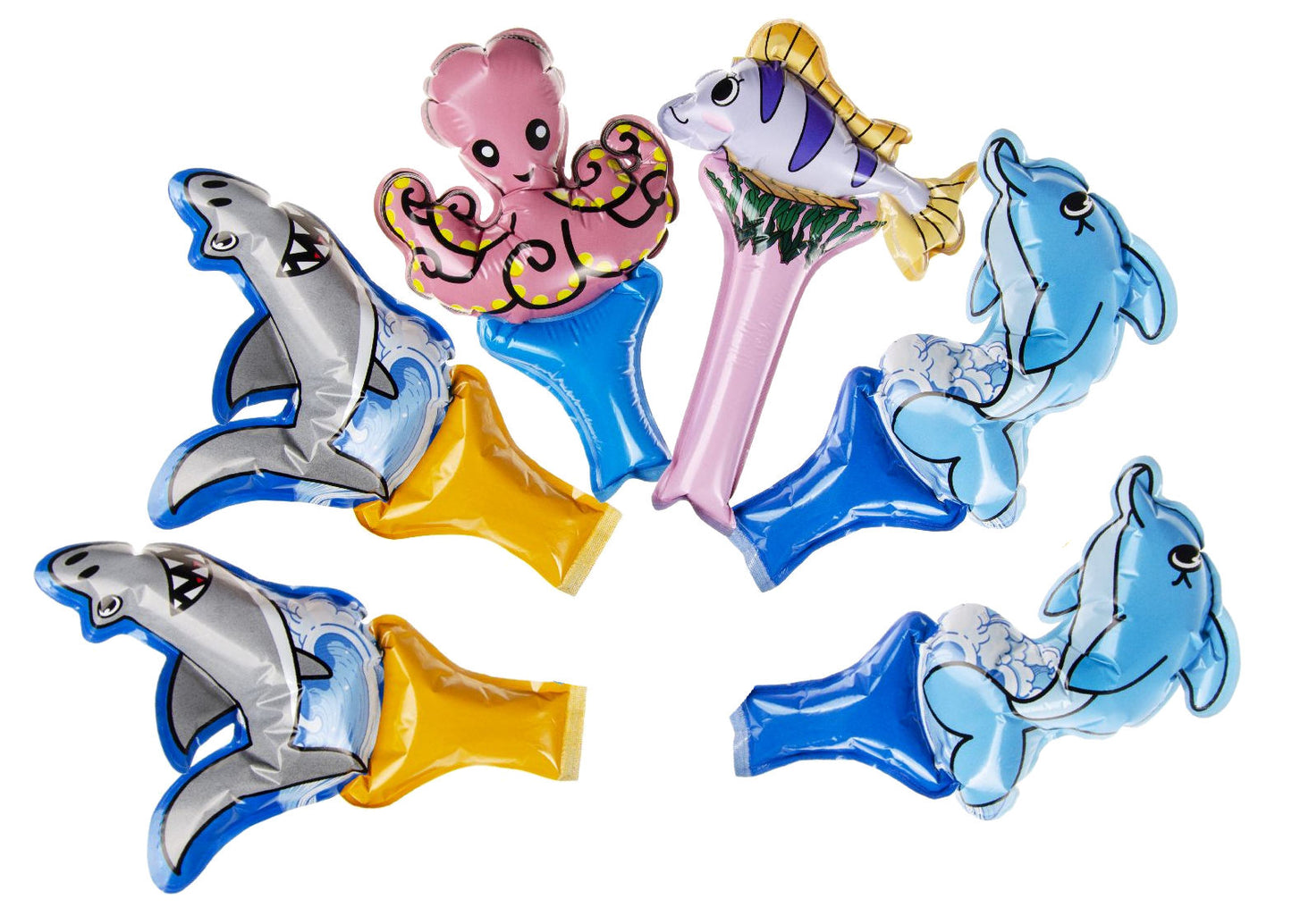 6 Sealife Self-Inflating Handheld Balloons