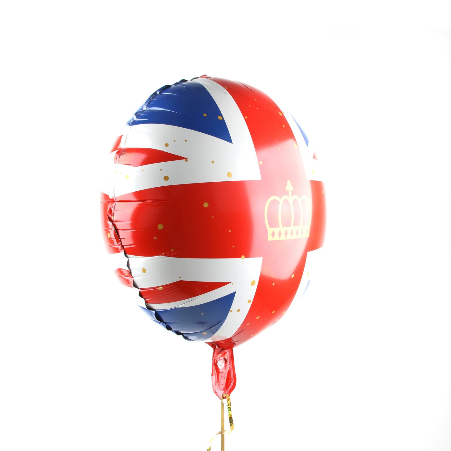 Round Foil Balloon With Crown 18" - Royal Theme Party Decoration Regal Celebration Event Décor