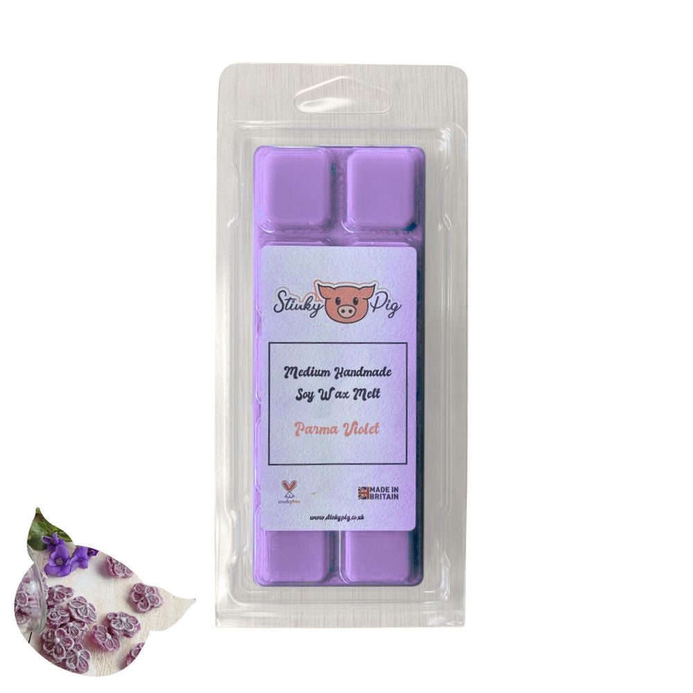 Stinky Pig Highly Scented Soy Wax Melt Clam - 50g Parma Violet