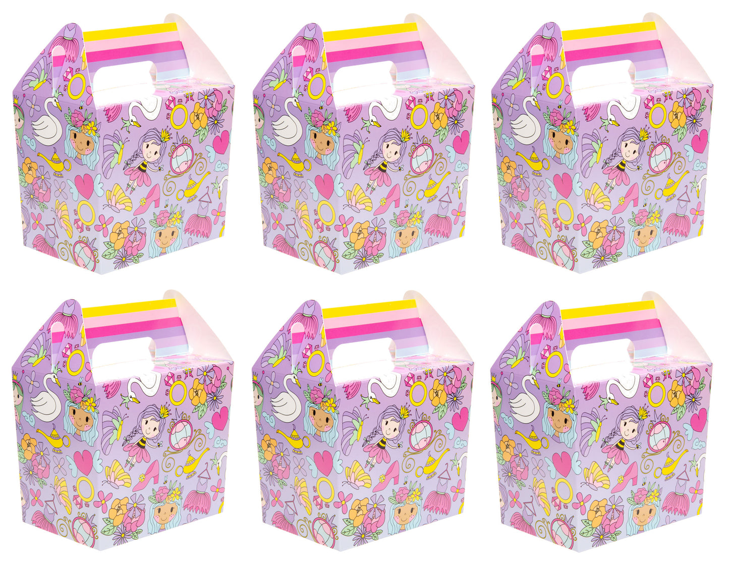 6 Princess Party Food Lunch Boxes