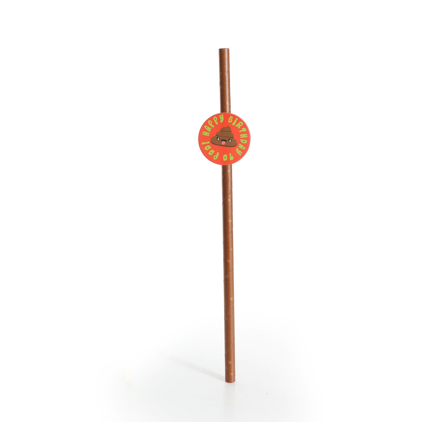 20 Emoji Poo Paper Straws