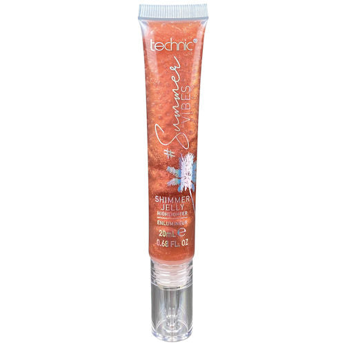 Technic Cosmetics Shimmer Jelly Highlighter Shimmy Peach - Makeup Beauty Glow Radiance Illumination
