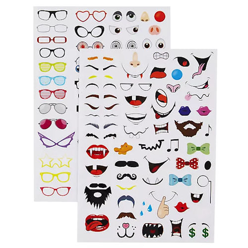 Drink Markers Stickers - Over 100 Reusable Vinyl Personalise Cups Glasses Create Your Own Characters