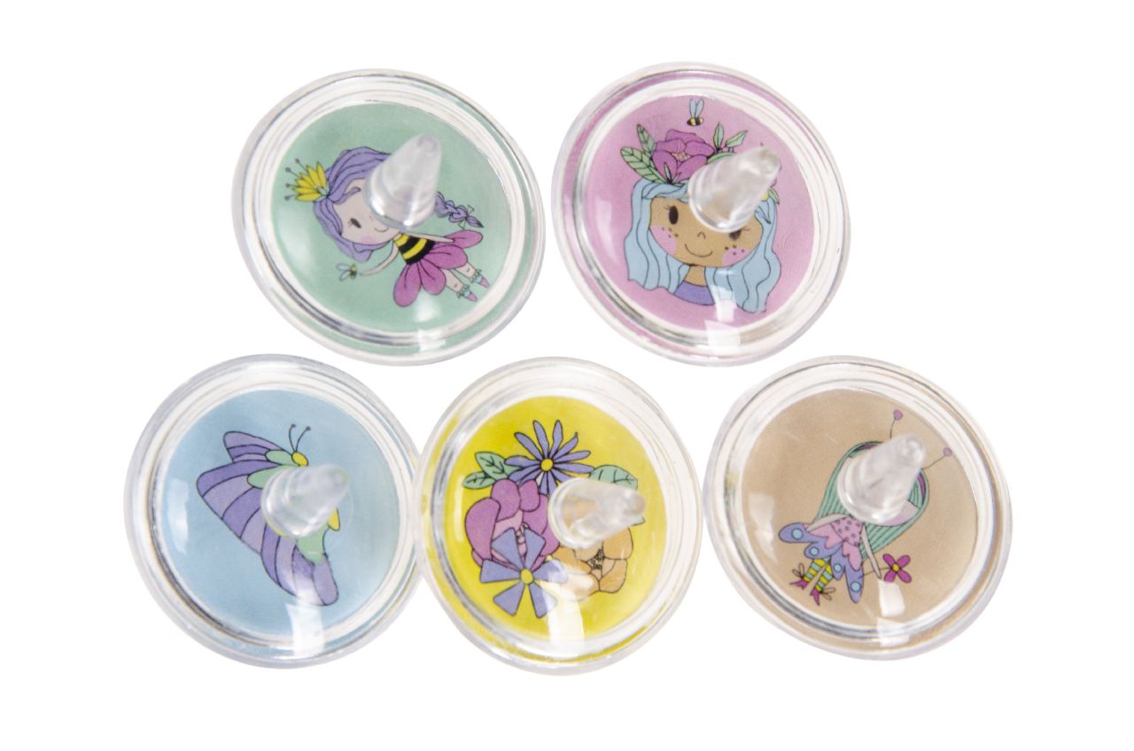 12 Princess Spinning Tops