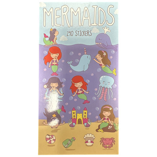 Mermaid Sticker Book - 240 Stickers Fun Designs Reward Stickers Kids Craft Activity