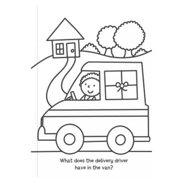 A4 My First Animal Things That Go Colouring Book - Assorted Children Animals Vehicles High Quality