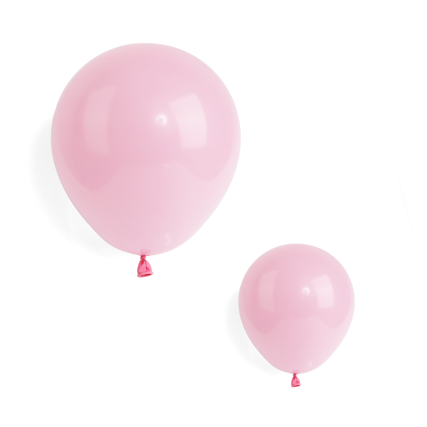 100 Pearlised Baby Pink 7" Latex Balloons