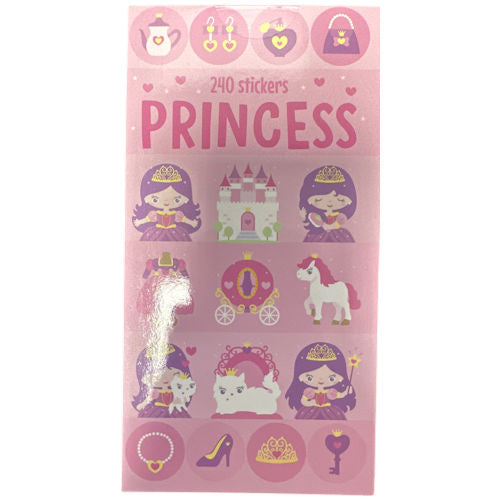 Princess Sticker Book - 240 Stickers Fun Designs Reward Stickers Kids Craft Activity