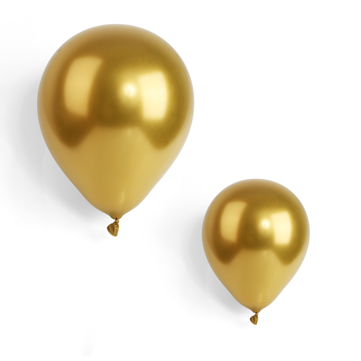 100 Metallic Gold 7" Latex Balloons